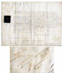 George IV Signs a Military Appointment as Prince Regent on His Fathers Behalf