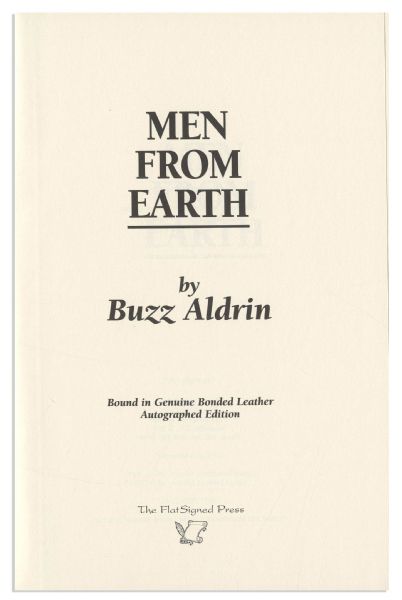 Buzz Aldrin Limited Edition Signed Copy of ''Men From Earth'' -- Numbered 1,080 of 1,500 -- Near Fine
