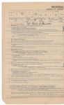 Doomed French Flying Ace Charles Nungesser Applies for Aviation Insurance -- 1924