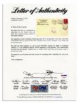 Wiley Post & Harold Gatty Signed Postal Cover -- Commemorating First Round the World Flight -- With PSA/DNA COA
