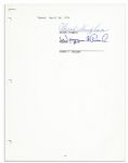 Legendary Jazz Singer Sarah Vaughan Contracts Signed