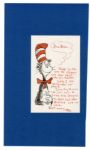 Dr. Seuss Autograph Letter Signed on ''Cat in the Hat'' Stationery -- ''...I must tell you how I swam from Shanghai to Auckland, New Zealand, but not back...''