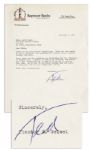 Dr. Seuss Letter Signed -- ''...we are still running back and forth to Hollywood, but we hope things will let up...''