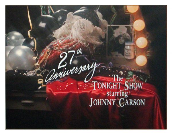 ''The Tonight Show Starring Johnny Carson'' Graphic -- ''27th Anniversary'' Artwork