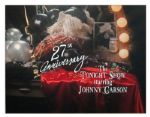 ''The Tonight Show Starring Johnny Carson'' Graphic -- ''27th Anniversary'' Artwork