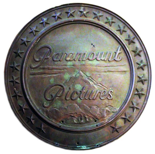 1920's Paramount Pictures Sign -- Fantastic Bronze Double-Cast Sculpture Weighing 50 Pounds -- From Historic Paramount Theatre in New York City