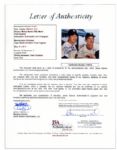 ''Mickey Mantle'' & ''Billy Martin'' Signed 8'' x 10'' Glossy Yankees Photo -- Buckling, Else Near Fine -- With JSA COA