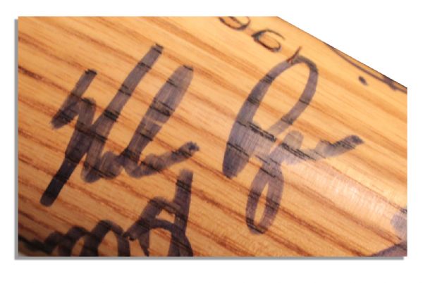 1969 Mets Team Signed World Series Bat -- Signed by Nolan Ryan, Yogi Berra, Tom Seaver, Gil Hodges, Tommie Agee -- With PSA/DNA COA