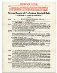 1944 Brooklyn Dodgers Player's Contract Signed by Branch Rickey & Al Campanis -- Pre-certified by JSA