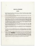 1944 Brooklyn Dodgers Player's Contract Signed by Branch Rickey & Al Campanis -- Pre-certified by JSA