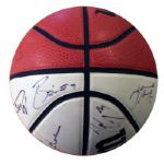 L.A. Lakers 2003-2004 Team Signed Basketball -- Including Shaquille O' Neil and Karl Malone -- With PSA/DNA COA