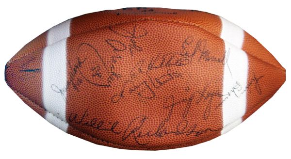 Baltimore Colts 1968 Signed Football -- With Johnny Unitas & John Mackey -- JSA COA