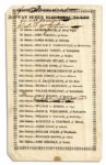1836 Virginia Elector Ticket -- Martin Van Buren for President and Richard Johnson for Vice President -- Johnsons Candidacy Was Controversial as He Had Lived With an African-American Woman