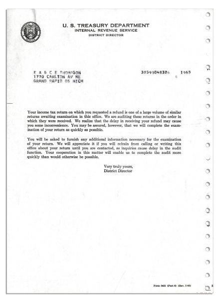 Gerald Ford Typed Letter Signed as House Minority Leader