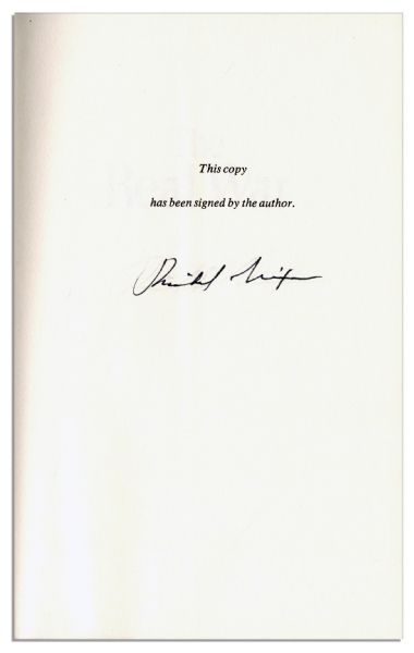 Richard Nixon Signed ''The Real War'' Hardcover With Slipcase