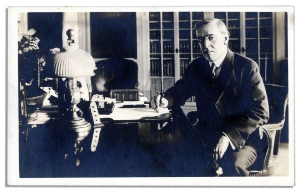 Woodrow Wilson Signed Photo as President