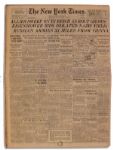 The New York Times From 1 April 1945 -- Allies Sweep On In Reich As Rout Grows