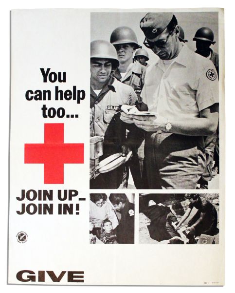 Red Cross Poster -- ''You Can Help Too...Join Up - Join In! GIVE''
