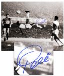 Pele Signed 20 x 16 Bicycle Kick Photo -- With JSA COA