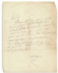 Personal Judy Garland Handwritten Letter to Sid Luft -- ...Im a helluva lucky woman to be married to you...