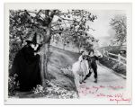 Margaret Hamilton Signed Wizard of Oz Photo -- Glossy 10 x 8 Inscribed, For you Mary Ann: Come join us on the Y.B.R! Witchie wishes - WWW (and Margaret Hamilton) -- Very Good