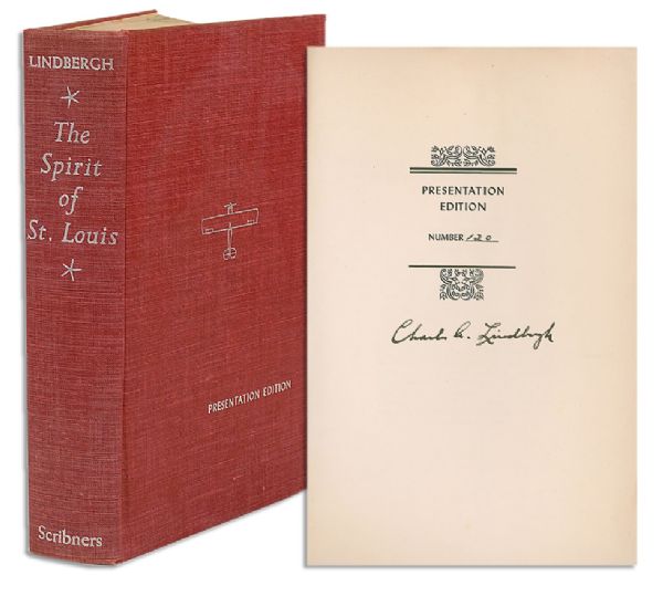 Charles Lindbergh Signed Limited Edition of ''The Spirit of St. Louis''
