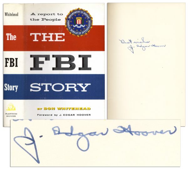 J. Edgar Hoover signed ''The FBI Story: A Report to the People''