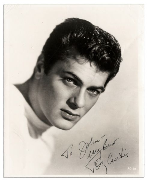 Early Tony Curtis Signed 8'' x 10'' Photo Circa 1950's
