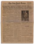 U.S. Prepares to Pay Last Respects to FDR in The New York Times From 14 April 1945 -- ...the world...joined with...Americans to mourn the death of Mr. Roosevelt...