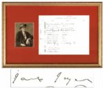 James Joyce 1932 Signature -- Upon American Club of Paris Register