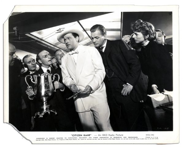 Original Official Press Photo From ''Citizen Kane'' -- Trophy Cup Scene