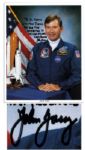 Moonwalker John Young Signed 8 x 10 Photo -- Fine Condition