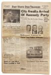 Dallas Fort Worth Star-Telegram Newspaper Reporting JFKs Texas Visit The Day Before His Assassination