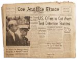 Los Angeles Times of 9 August 1962 -- Joe DiMaggio Weeps at Marilyns Funeral