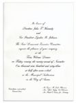 Invitation to JFKs Texas Welcome Dinner the Night of His Assassination