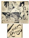 Alex Raymond Signed 1942 Sunday Flash Gordon Hand-Drawn Strip