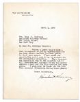 One of Herbert Hoovers Last Signatures as President -- Typed Letter Signed Days Before FDRs Inauguration -- ...That...was impossible due to the election...