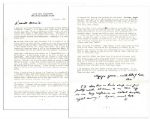Eisenhower WWII TLS To His Wife -- ...Moreover, people are lost every day - I do not yet know how many this Army lost this morning. We have got to steel ourselves to these things in war...