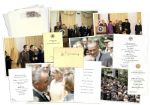 Lyndon B. Johnson Presidential Ephemera Lot -- Includes 1964 Program Signed by Artist William de Kooning -- Also With Candid Photos of LBJ & His Blank Personal Stationery