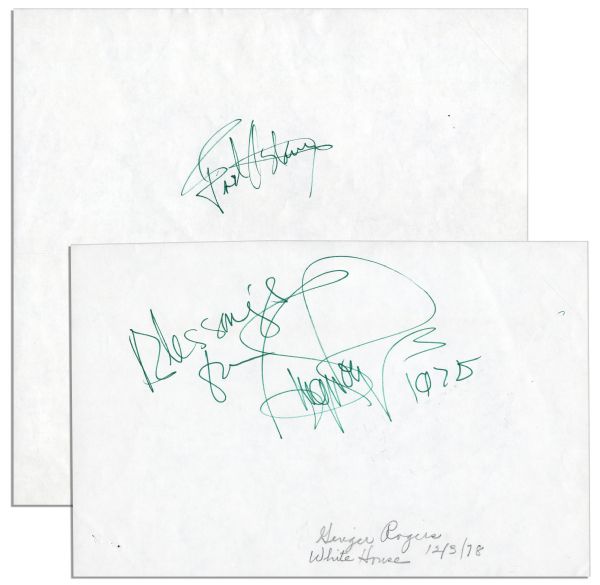 Fred Astaire & Ginger Rogers' Signatures