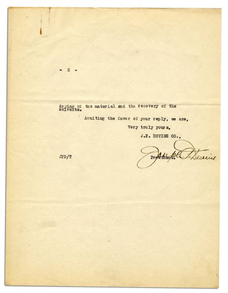 Thomas Edison Autograph Note