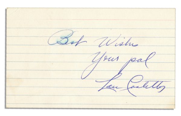 Abbott & Costello's Signatures