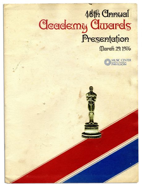 Lot of Five Academy Award Ceremony Programs From 1974-1978 -- 1978 Program Signed by Walter Matthau, Shirley MacLaine & Other Stars