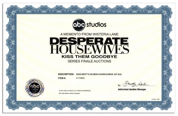 Dress Worn on ''Desperate Housewives'' -- With ABC Studios COA