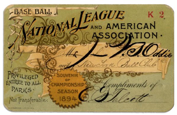 Lot Detail - Very Early Baseball Collectible -- 19th Century Baseball ...