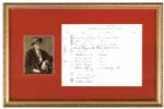 James Joyce 1932 Signature -- Upon ''American Club of Paris'' Register