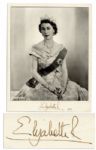 Queen Elizabeths Official Coronation Photo Signed in 1959