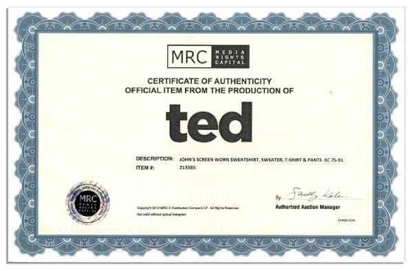 Mark Wahlberg Screen-Worn Wardrobe in ''Ted''