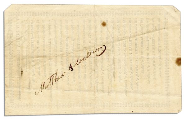 1836 Virginia Elector Ticket -- Martin Van Buren for President and Richard Johnson for Vice President -- Johnson's Candidacy Was Controversial as He Had Lived With an African-American Woman