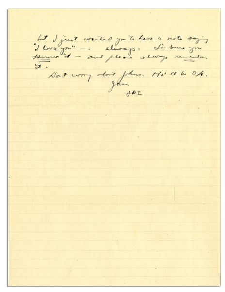 Eisenhower Letter Sent 2 Days Before D-Day -- ''...I get twisted as to time...Maybe I wrote to you this a.m. - maybe it was several days ago...''